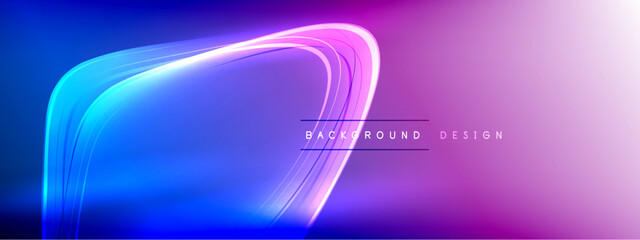 Vector abstract background - liquid transparent bubble shapes on fluid gradient with shadows and light effects