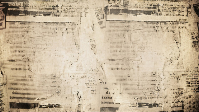Newspaper texture background, AI Generated