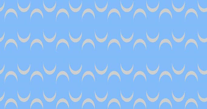 Animating rotating simple half-circle unicirlce background animation in 4K. Innovative 3d semicircle motion graphic stock footage.
