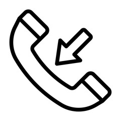 Phone Incoming Call outline icon