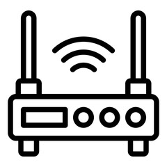 Router wifi internet outline icon