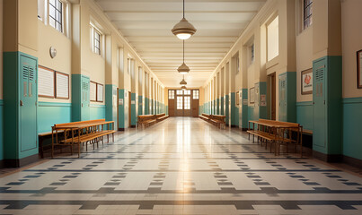corridor of a school