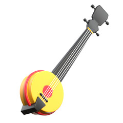 guitar 3d illustration