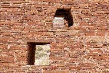 Wall Windows, Chaco Canyon National Park, New Mexico, USA