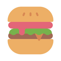 Burger flat, icon