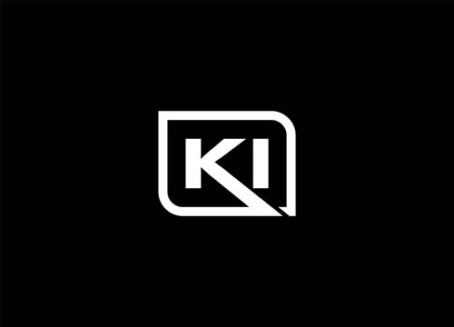 KI Letter logo design and monogram logo