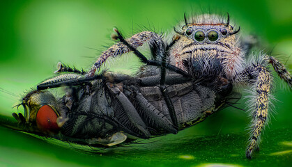 close up of a spider