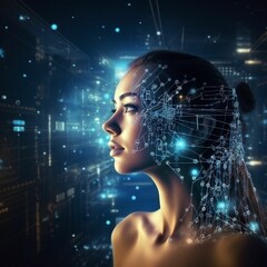 Free photo digital marketing with icons and business people