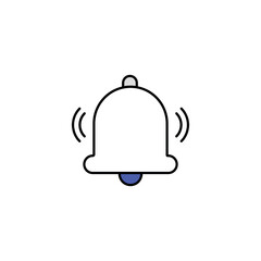 Bell icon design with white background stock illustration