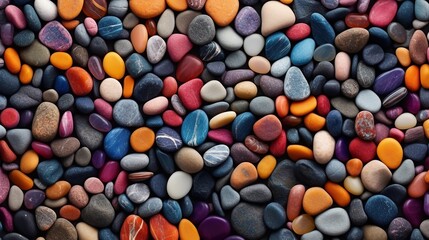 Fototapeta na wymiar Colorful pebbles background. Close up of colorful stones.