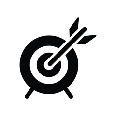 Target aim goal vector icon