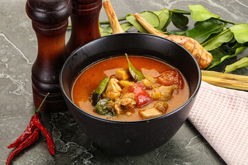 Thai traditional Tom Yum with chicken
