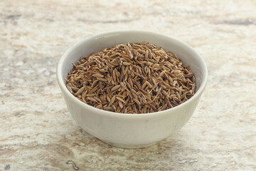 Zira seeds in the bowl