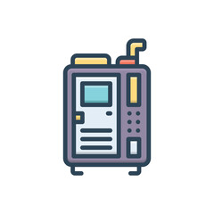 Color illustration icon for chambers 