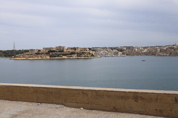 View of the town of island country, Malta.