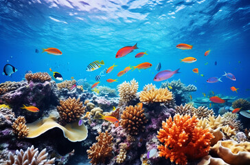 Naklejka na ściany i meble 常夏の珊瑚礁