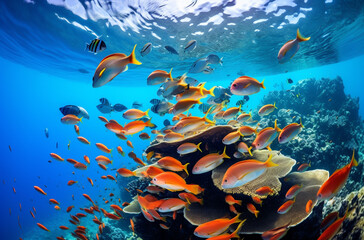 Fototapeta na wymiar 常夏の珊瑚礁
