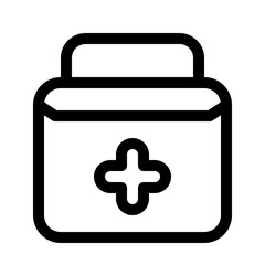aid kit line icon