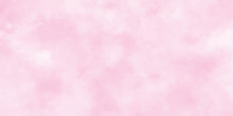 Stucco pink wall background or texture.Abstract brush painted sky fantasy pastel pink watercolor background, Decorative soft pink paper texture,