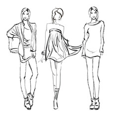 SKETCH. fashion girls
