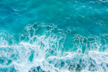 Above view of the ocean with small waves