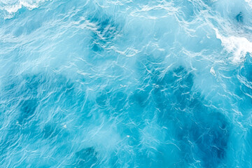 Fototapeta premium Above view of the ocean with small waves