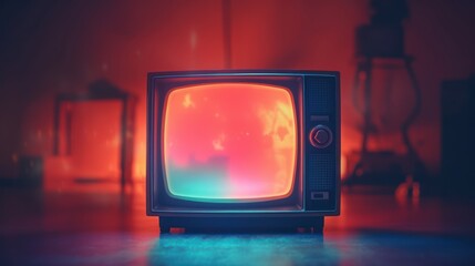 Old tv vintage color 