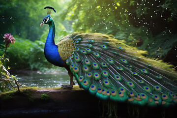 Obraz premium a beautiful in the forest