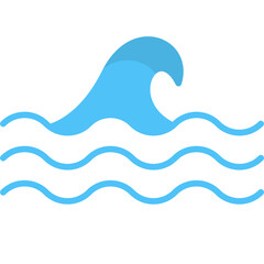 Wave Flat icon vector