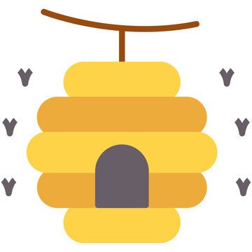 Beehive Flat icon vector