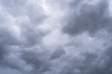 Fototapeta premium Rainy season. Dark cloud background.