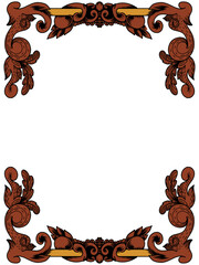 frame for presenting or background logo design 