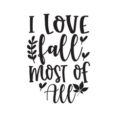 i love fall most of all