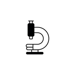 microscope icon design with white background stock illustration