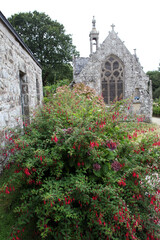 Naklejka premium Saint Ronan church - Medieval village of Locronan - Finistere - Brittany - France