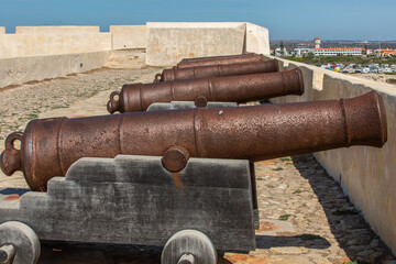 Fototapeta na wymiar Küste und Festung von Sagres, Algarve, Portugal