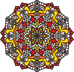 mandala illustration of an background