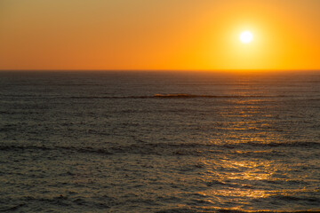 Sonnenuntergang in Portugal, über dem Atlantik