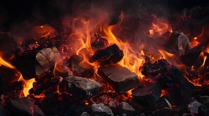 Fire background for banner hd 8k wallpaper stock photo