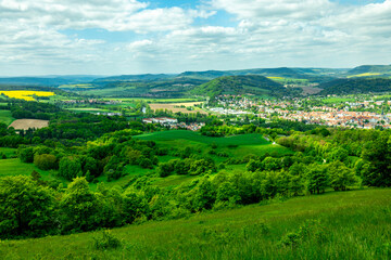 Sommerliche Wandertour durch das Saale Tal zur wunderschönen Leuchtenburg bei Kahla - Thüringen - Deutschland