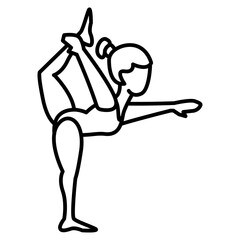 yoga and fitness pose
