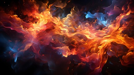 Fototapeta premium Colorful abstract fire gradients wallpaper
