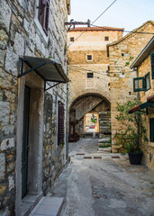 Street in Kastilac in Kastela, Croatia 1