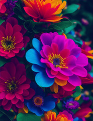 Obraz premium flores de colores