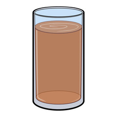 chocolate milk vector illustration