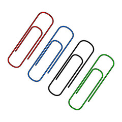 paper clips vector illustration