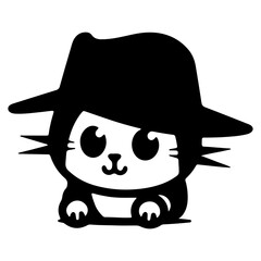 Cute cat vecter illustration 