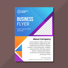 Business flyer brochure template design 