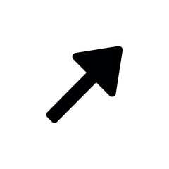 Right Up icon design with white background stock illustration
