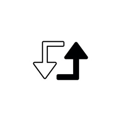 Loop icon design with white background stock illustration